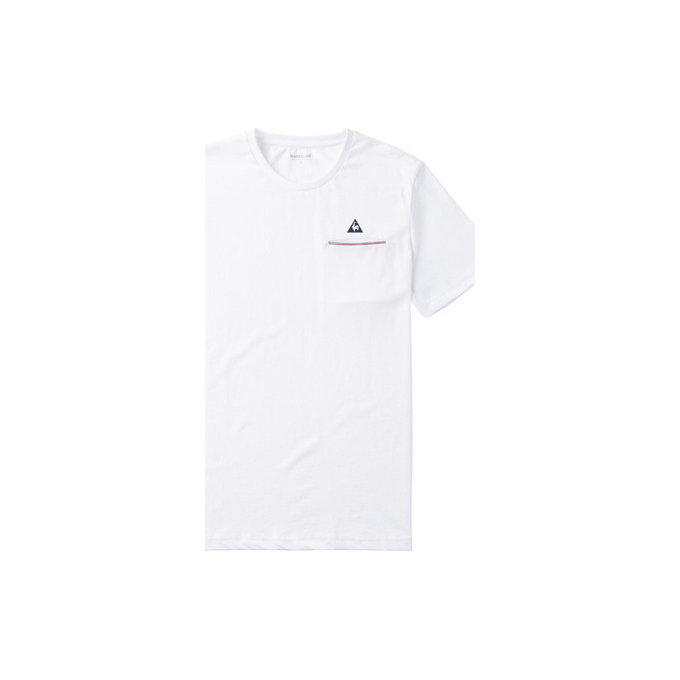 Le Coq Sportif T-Shirt Fluorin Blanc T-Shirts Manches Courtes Homme
